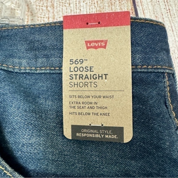 Levis 569 Mens Denim Shorts size W46 - Picture 4 of 9
